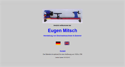 Desktop Screenshot of mitsch-drechselmaschinen.de